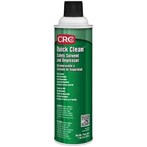 CRC Quick Clean Safety Solvent And Degreaser 03180 19 WT OZ, Clear