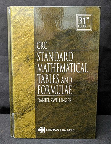 Pre-Owned CRC Standard Mathematical Tables and Formulae, 31st Edition ...
