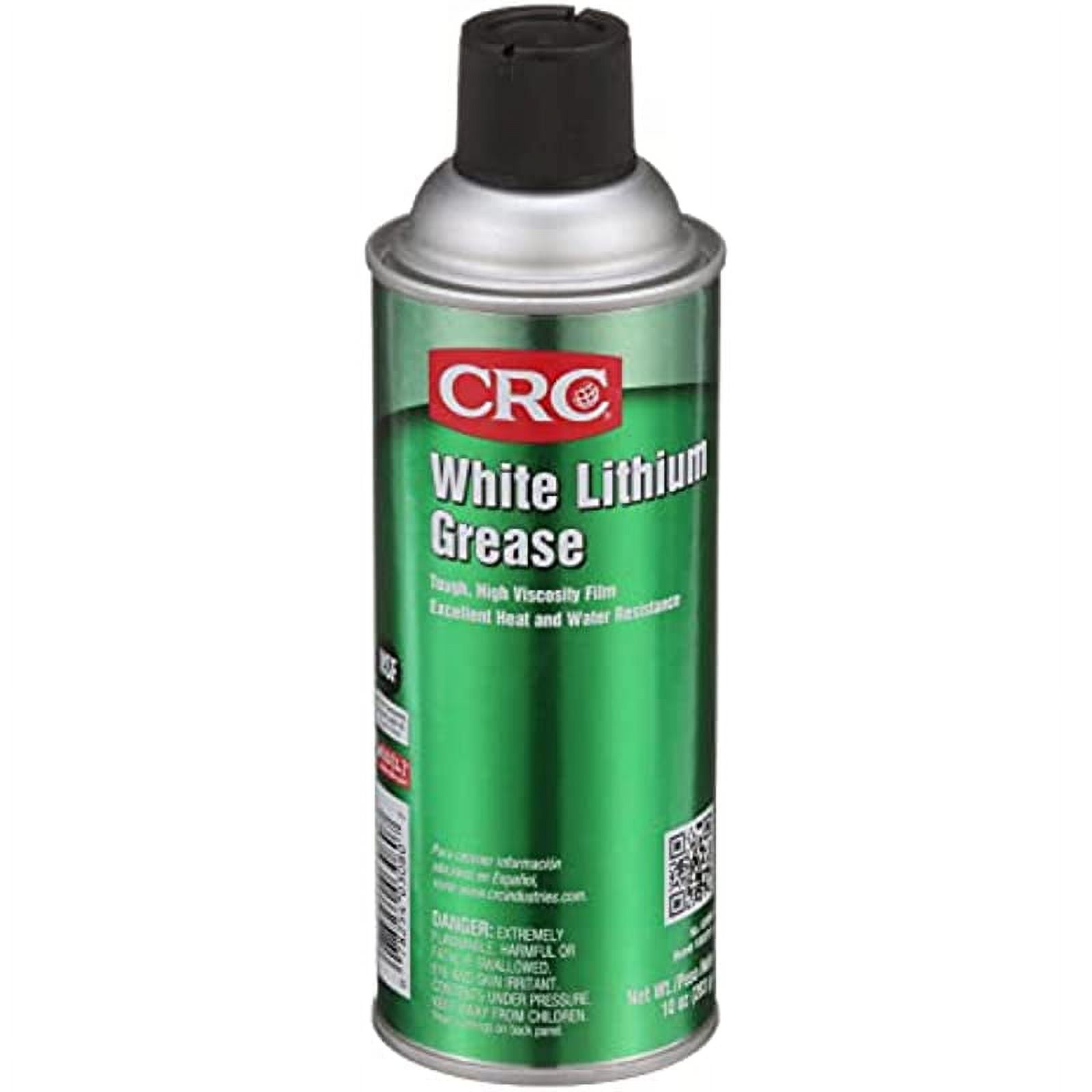 CRC White Lithium Grease 03080 10 Wt. Oz. Aerosol, High Viscosity