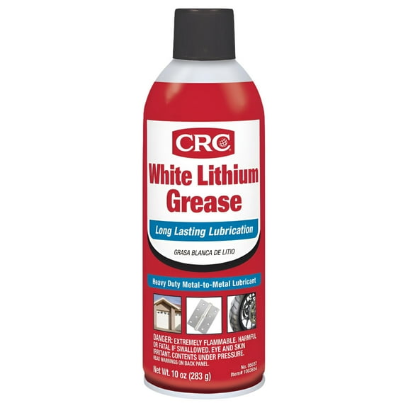 CRC White Lithium Grease Lubricant Spray, 10 oz