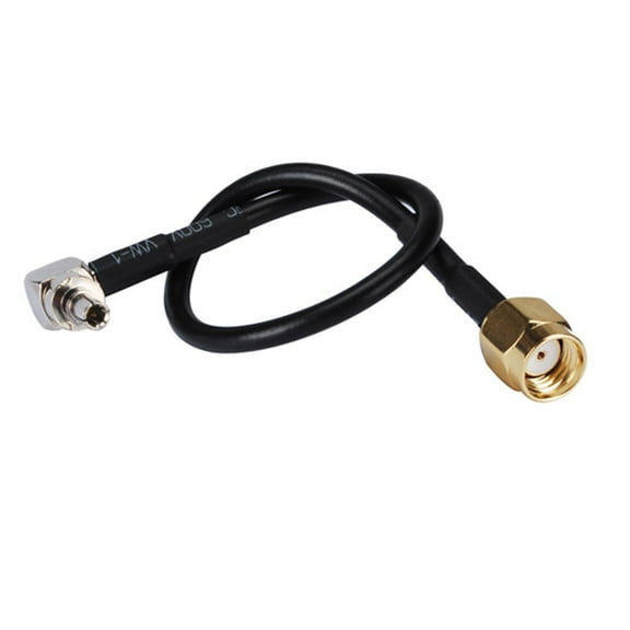 CRC9 Male Right Angle to Reverse Polarity SMA Male Cable Using RG174 Coax - 5.91"(15cm) High Quality Ships From USA