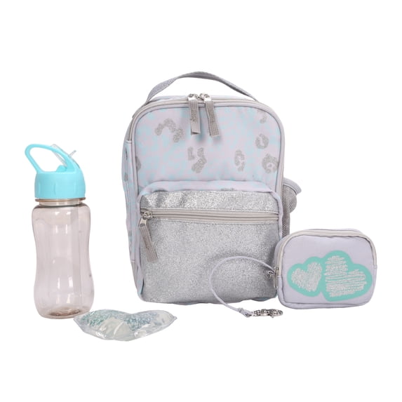 CRCKT 4 Pieces Combo Lunch Kit, Leopard Print