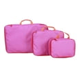 thumbnail image 1 of CRCKT Kids 3-Piece Zippered Polyester Packing Cube Set - Red, Orange, Hot Pink Colorblock, 1 of 10