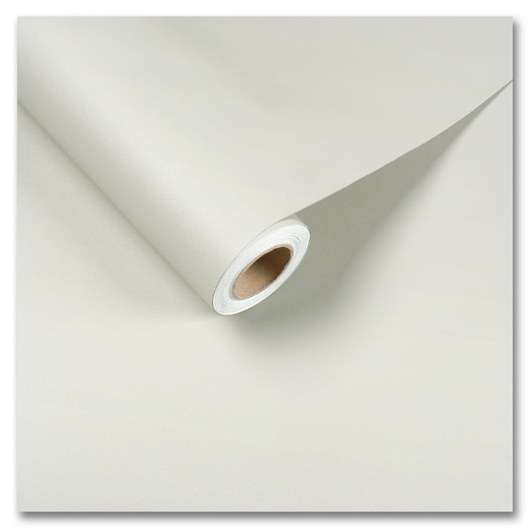 CRE8TIVE 24x118 Cream White Wallpaper Peel and Stick Large Size
