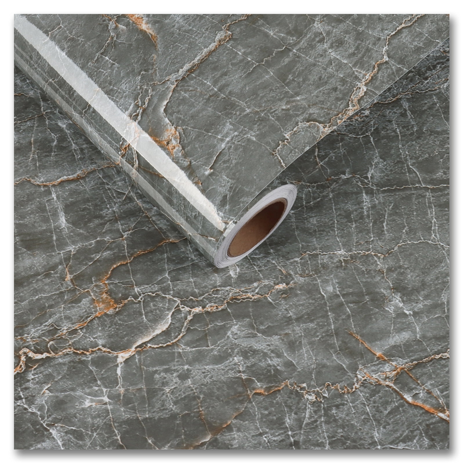 CRE8TIVE 24"x118" Wide Self Adhesive Marble Contact Paper Removable Marble Peel and Stick