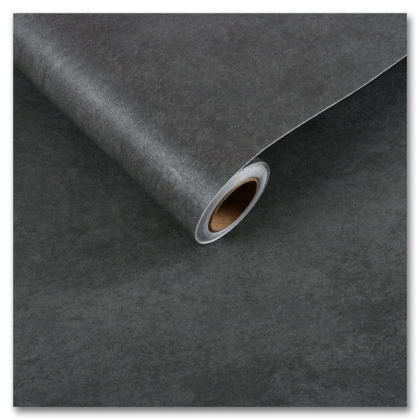 CRE8TIVE Dark Grey Wallpaper Matte Concrete Textured Grey Cement