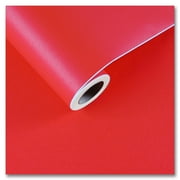 CRE8TIVE Red Contact Paper Solid Red Peel and Stick Wallpaper 24"x118" Large Size Self Adhesive Waterproof Removable Matte Red Contact Paper for Cabinets Wall Covering for Furniture Kitchen Bedroom