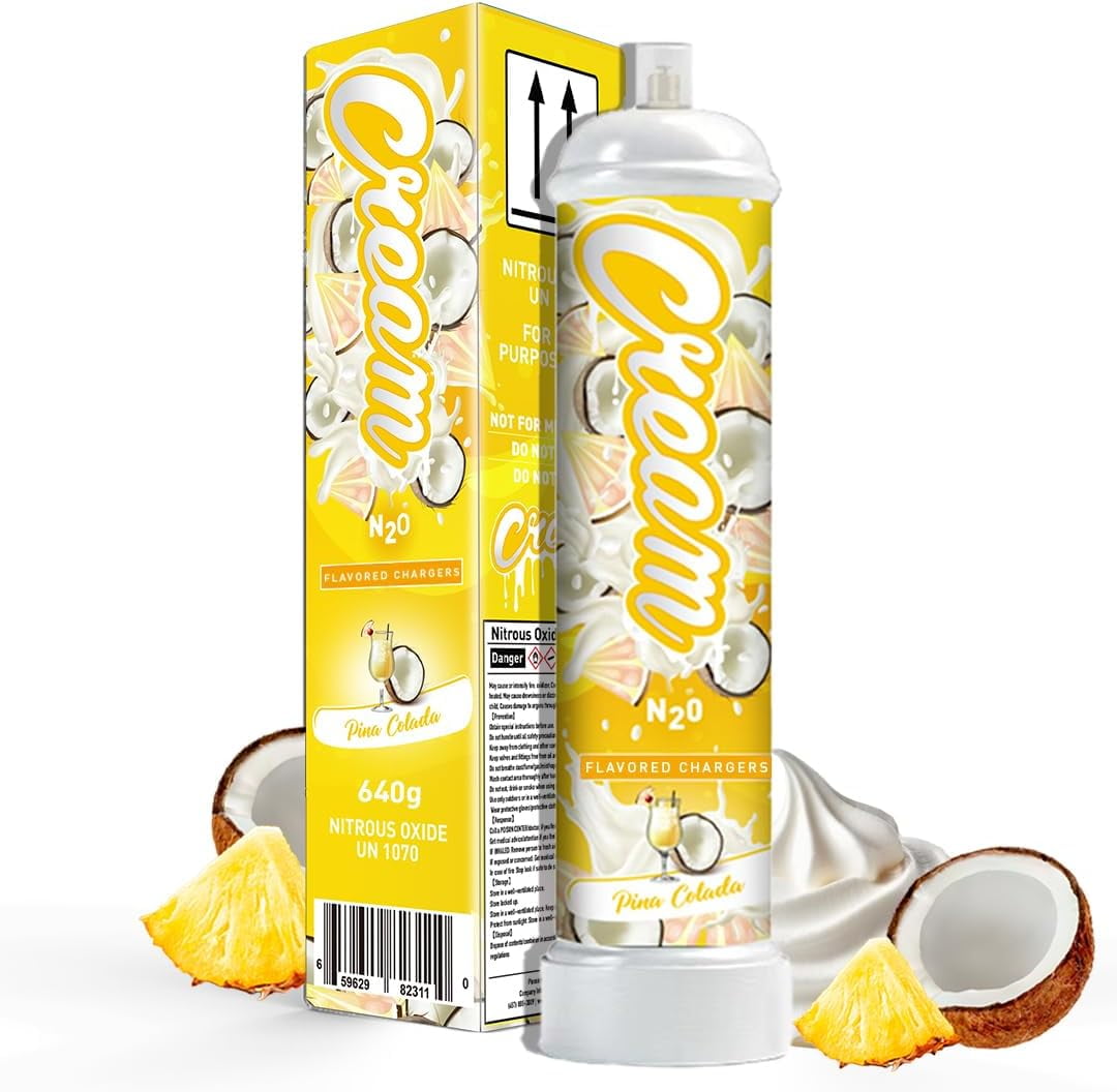CREAM N2O Nitrous Oxide Whipped Cream Charger (Pina Colada, 1pc, 640g 1