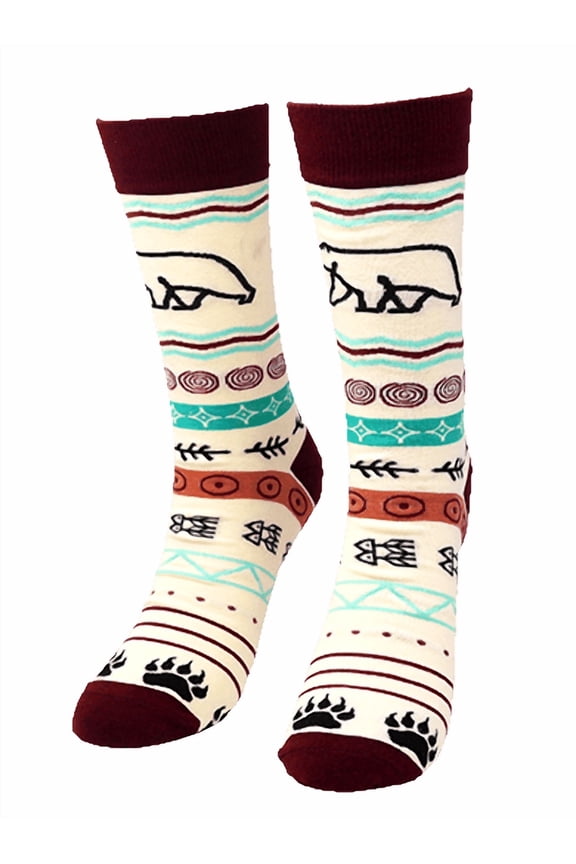 Cream Southwest Knit Sock