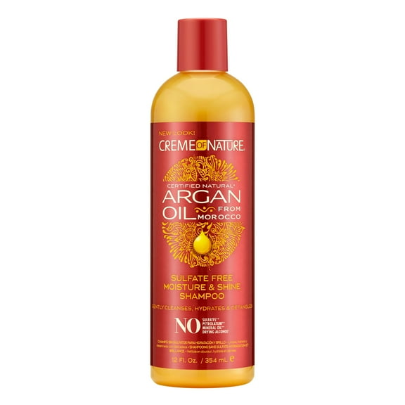 CREAM of NATURE - Argan Sulfate-Free Moisture & Shine Shampoo 12 Oz * BEAUTY TALK LA *
