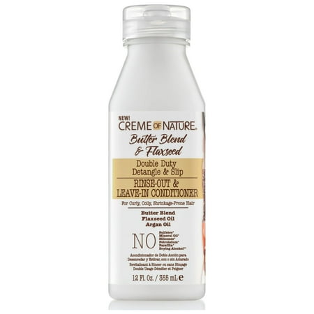 CREAM of NATURE - Butter Blend & Flaxseed Leave In Conditioner 12 Oz * BEAUTY TALK LA *