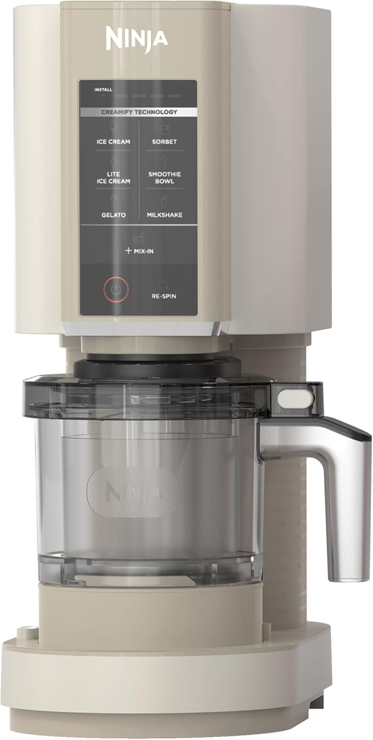 CREAMi Ice Cream Maker for Gelato, Mix-ins, Milkshakes, Sorbet, Smoothie Bowls, 7 One-Touch Programs, with (2) Pint Containers & Lids, Compact Size, Perfect for Kids