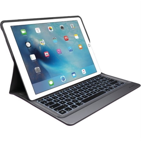 Logitech CREATE Keyboard/Cover Case (Folio) for iPad Pro - Black, Space Gray - Bump Resistant, Water Resistant, Spill Resistant, Scratch Resistant - Fabric - 12.4" Height x 9.1" Width x 0.8