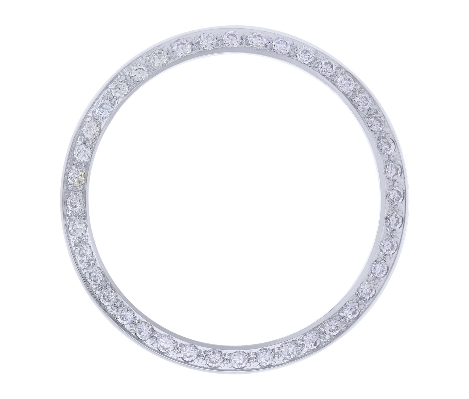 EWATCHPARTS CREATED DIAMOND BEZEL FOR ROLEX DATE OYSTER PERPETUAL 5500 5505 1500 14010 WHITE