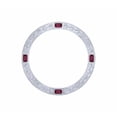 thumbnail image 1 of CREATED DIAMOND RUBY BEZEL FOR ROLEX DATEJUST 6718 6917 69190 69173 79174 WHITE, 1 of 2