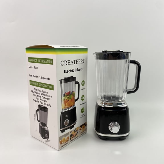 CREATEPRO Electric juicers - Rechargeable Citrus Extractor, Cordless Lemon Juicer | LED Display Electric Fruit Pressing Device, Home Kitchen Orange Pineapple Vegetable Drink Maker With Easy Cleaning