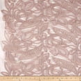 thumbnail image 1 of CREATION Glitter Embroidered Mesh Fabric. Lace Netting Material 52 Inch in Width | Home Decor, Blush / Cut by the Yard, 1 of 1