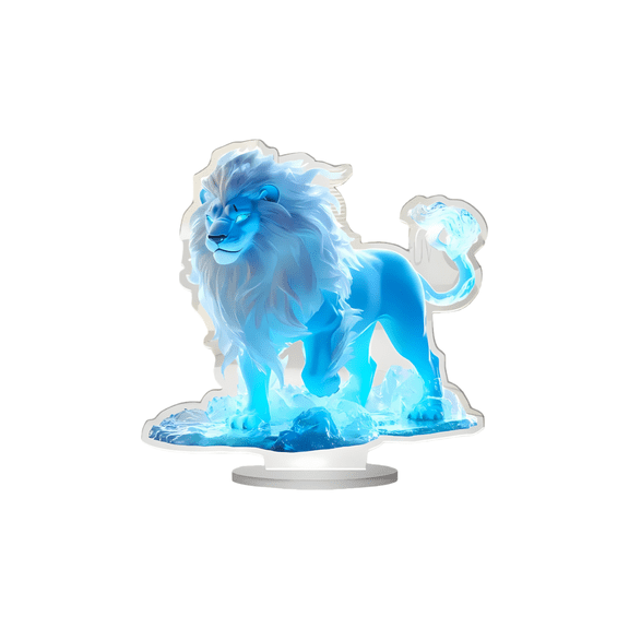 CREATITOY 1 Pc Lion Acrylic Figurine - Desktop Decorative Ornament