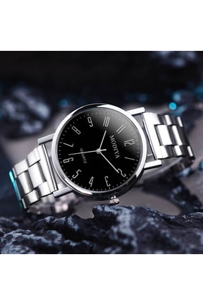 1 Pc Men's Stainless Steel Strap Quartz Watch - Minimalist Design, Perfect Gift for All Occasions