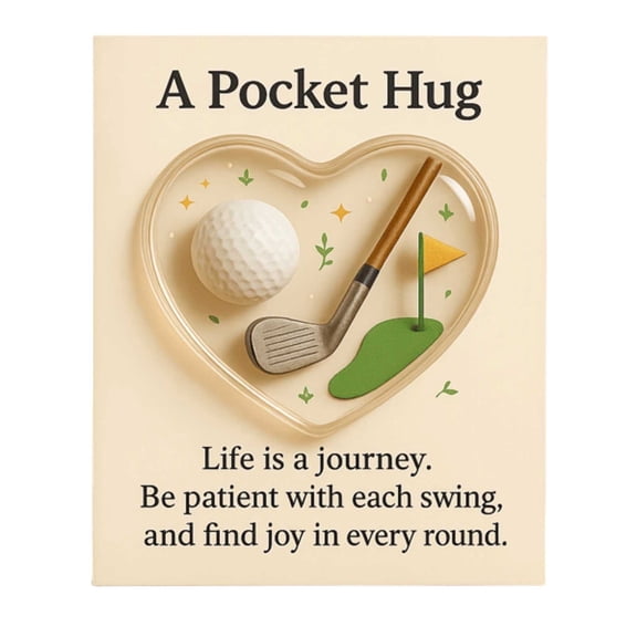 CREATITOY 1 Pc Sports Pocket Hug - Sentimental Design, Small Gift for Sports Lover Friends & Family