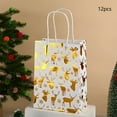 thumbnail image 1 of CREATITOY 12 Pcs White Gold Christmas Snowflake Tote Bags, Gift Bags, Perfect for Holiday Gift Packaging and Festive Supply, 1 of 6