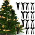 thumbnail image 1 of CREATITOY 12 Pieces 5.12x10.24 Inches Oversized Velvet Christmas Bow Ornaments - Large Hanging Decor for Christmas Tree Venue Setup, 1 of 7