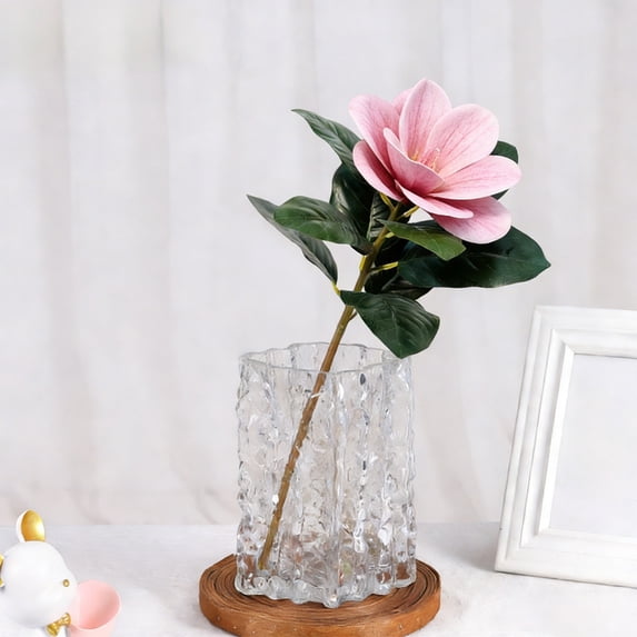 CREATITOY 1PC Artificial Magnolia , 14.2Inch Long for Wedding, Party, Home Decor