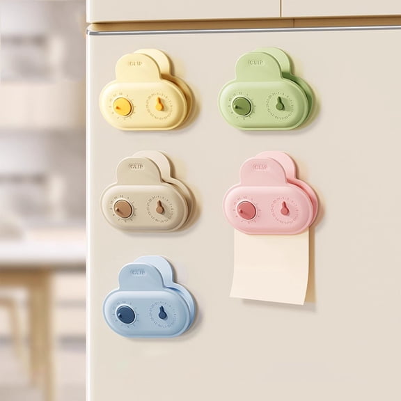 CREATITOY 1PC Magnetic Bag Clips Moisture Proof Freshness Keeping Creative Fridge Magnet for Home Kitchen Snack Spice Food Storage