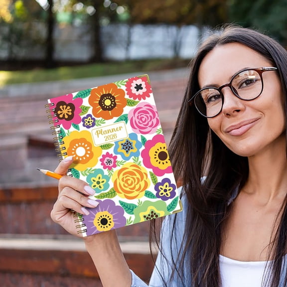 CREATITOY 2026 A5 Spiral Notebook Minimalist Planner Organizer