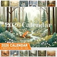 thumbnail image 1 of CREATITOY 2026 Forest Animal Wall Calendar - Cute Wildlife Themed Date Planner, 1 of 9