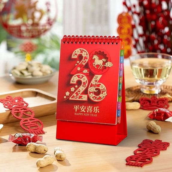 CREATITOY 2026 Vertical Calendar Simple Wall Hanging Calendar for Home Office Living Room Decoration