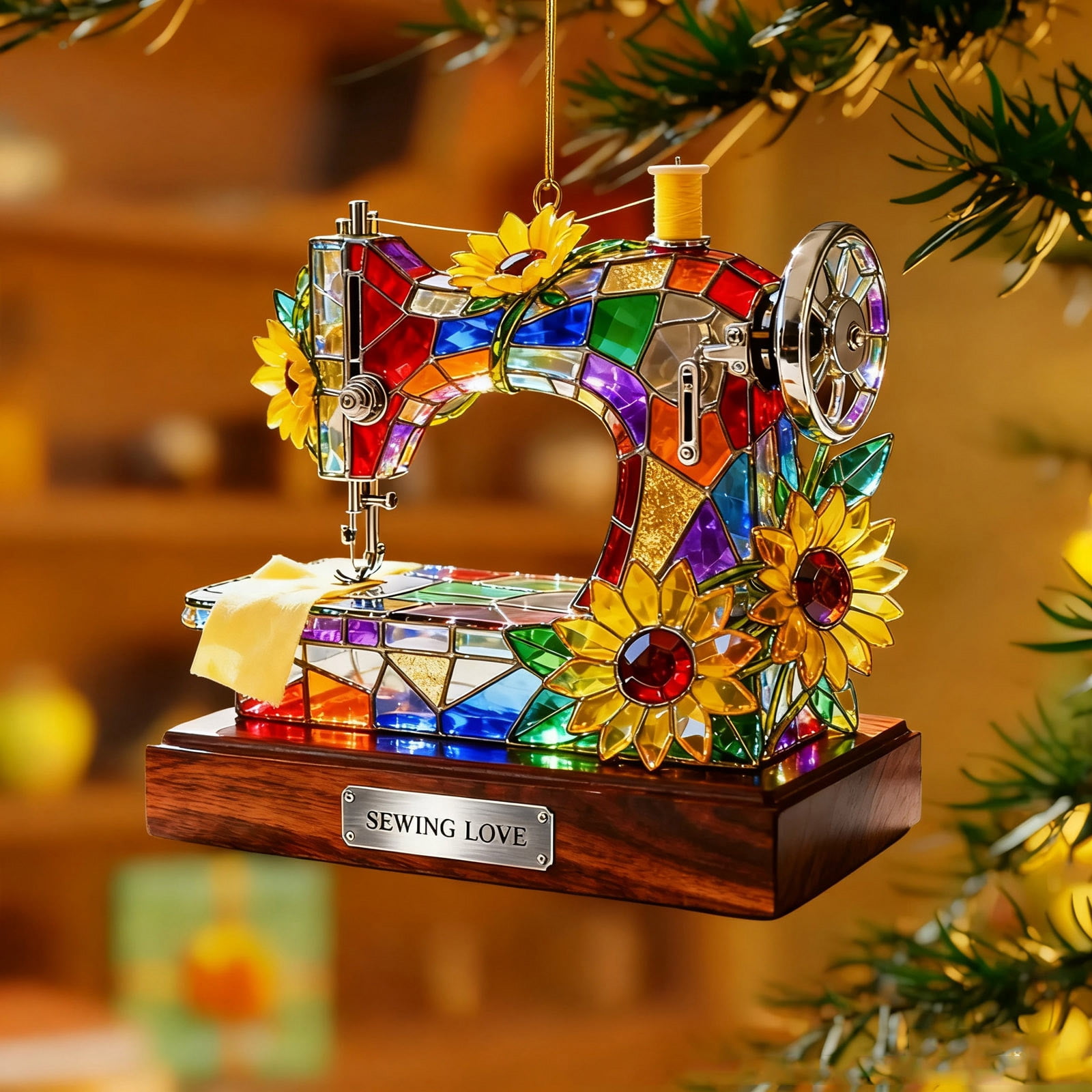 CREATITOY 2D Sewing Machine Charm - Hanging Decor Accessory - Walmart.com