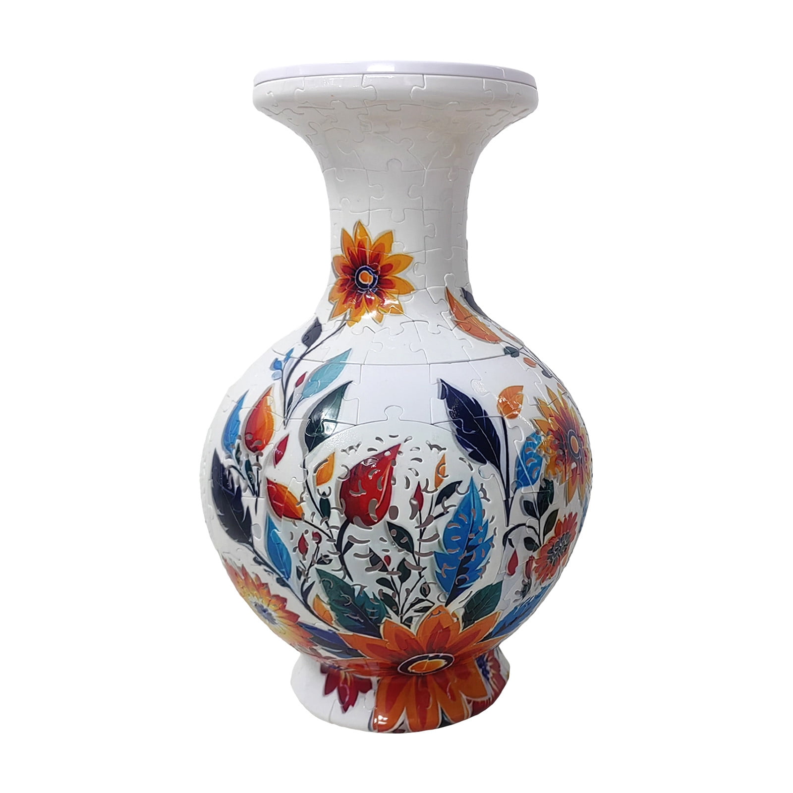 CREATITOY 3D Building Block Vase Puzzle Toy - 200 Pieces Educational ...