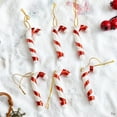 thumbnail image 1 of CREATITOY 6 Pcs Christmas Candy Cane Ornament, Small Hanging Decor Festive Design, Ideal for Christmas Tree Decoration, Home Holiday Decor and Party Supplies, 1 of 6