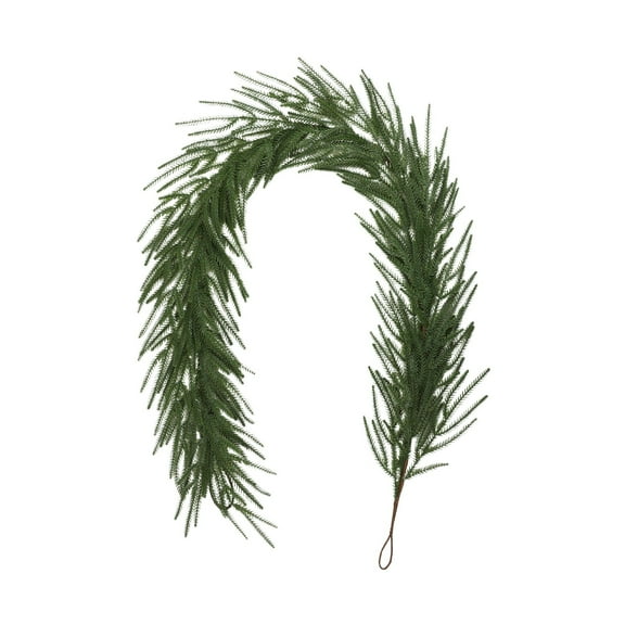 CREATITOY 70.87 Inches Artificial Pine Needle Vine - Soft Rubber Texture Christmas Garland for Doorway DecorWall Hanging Holiday Venue Setup