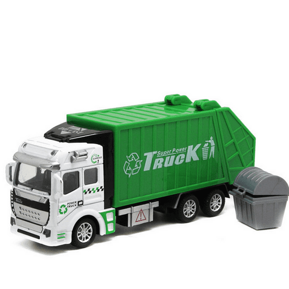 CREATITOY Alloy Large Garbage Truck Toy Car - Educational Kids Birthday Gift, Safe Eco-Friendly Toy for Ages 1+ Years