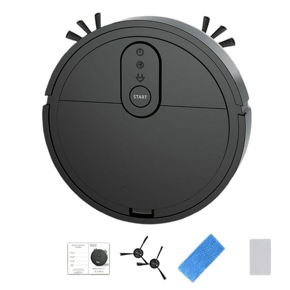 CREATITOY Battery-Powered Robot Vacuum Cleaner for Pet Hair - 3-in-1 Sweeping, Mopping & Suction, Ultra-Thin 5.5cm Design, 60min Runtime, Quiet Cleaning for 90-120㎡ Homes