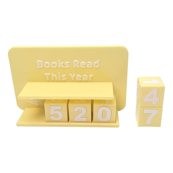 CREATITOY Books Read Counter Figurine - Track Reading Progress, Durable Book Tracker Decor, Ideal Gift for Book Lovers & Reading Enthusiasts