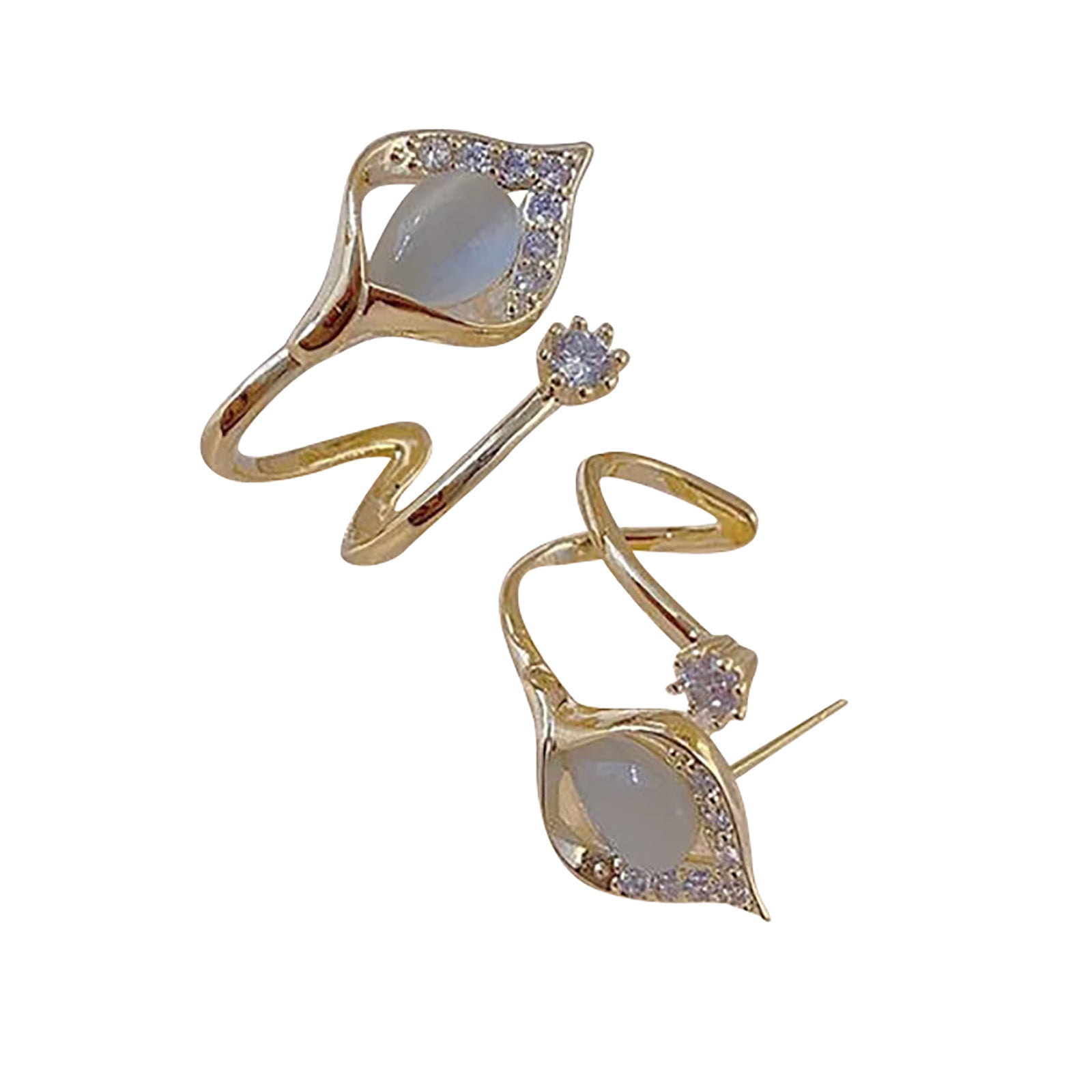 CREATITOY Cat's Eye Earrings - Fashion Sparkling Jewelry for Women ...