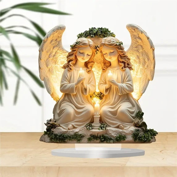 CREATITOY Christmas Acrylic Ornament, Tabletop Decor Festive Design Durable, Ideal for Home Living Room Bedroom Decor, Xmas Holiday and Festive Supply