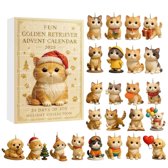 CREATITOY Christmas Advent Calendar - Daily Countdown, for Holiday, Home Deco, Gift