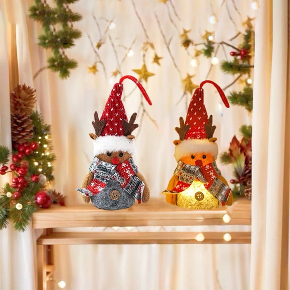 CREATITOY Christmas Day Gnome Gnome Light Up Gnome Lighted Tabletop Decoration Party Christmas Day Decoration Decoration