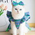 thumbnail image 1 of CREATITOY Christmas Dog Dress Cat Costume Plaid Pet Clothing for Xmas Holiday Party Home Decorations, 1 of 6