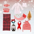 thumbnail image 1 of CREATITOY Christmas Doll Clothes Set - Sleeping Bag, Pajamas & Scarf Costumes for 30cm Dolls | Universal Holiday Accessories with Wreath & Tree Decor, 1 of 6