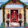 thumbnail image 1 of CREATITOY Christmas Door Set Door Width Door Curtain Holiday Party Decoration Christmas Tree Door Hanging Door Cover Decoration, 1 of 6