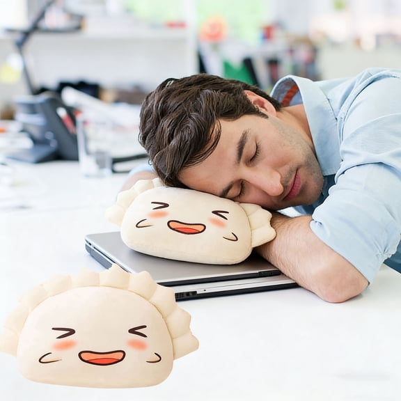 CREATITOY Dumpling Bun Food Pillow Soft Cushion for Sofa Home Decor