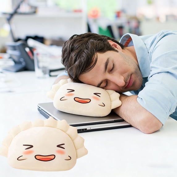 CREATITOY Dumpling Bun Food Pillow Soft Cushion for Sofa Home Decor