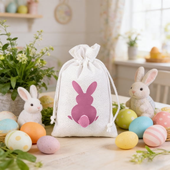 CREATITOY Easter Candy Bag for Easter Decoration and Storage