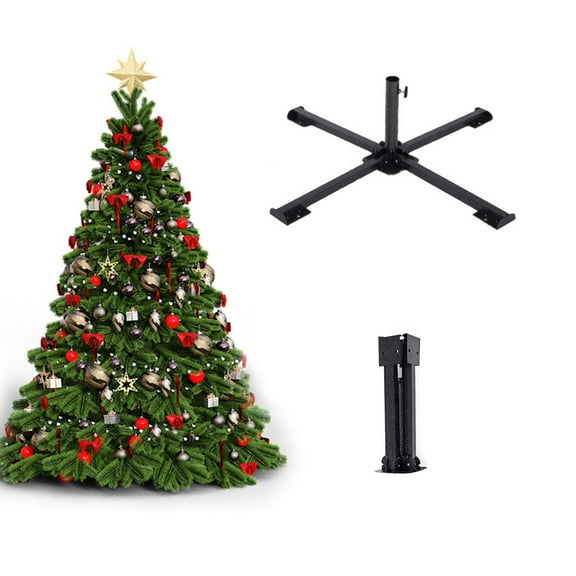 CREATITOY Foldable Metal Christmas Tree Stand - Sturdy, Foldable, for Christmas Tree Support, Home Use