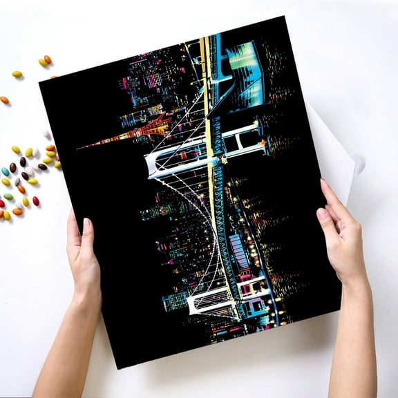 CREATITOY Gold Color Scratch It DIY Art Kit for Teens and Adults - Creative Paper Card Toy Craft Activity